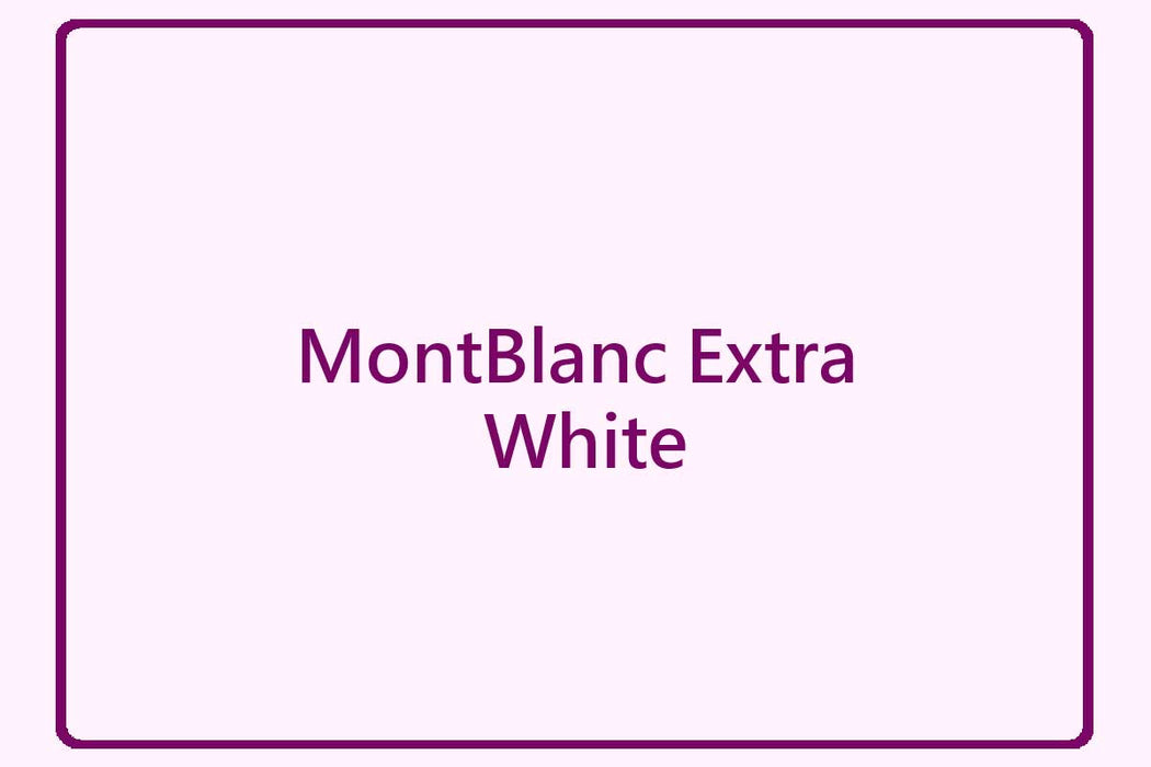 MontBlanc Extra White
